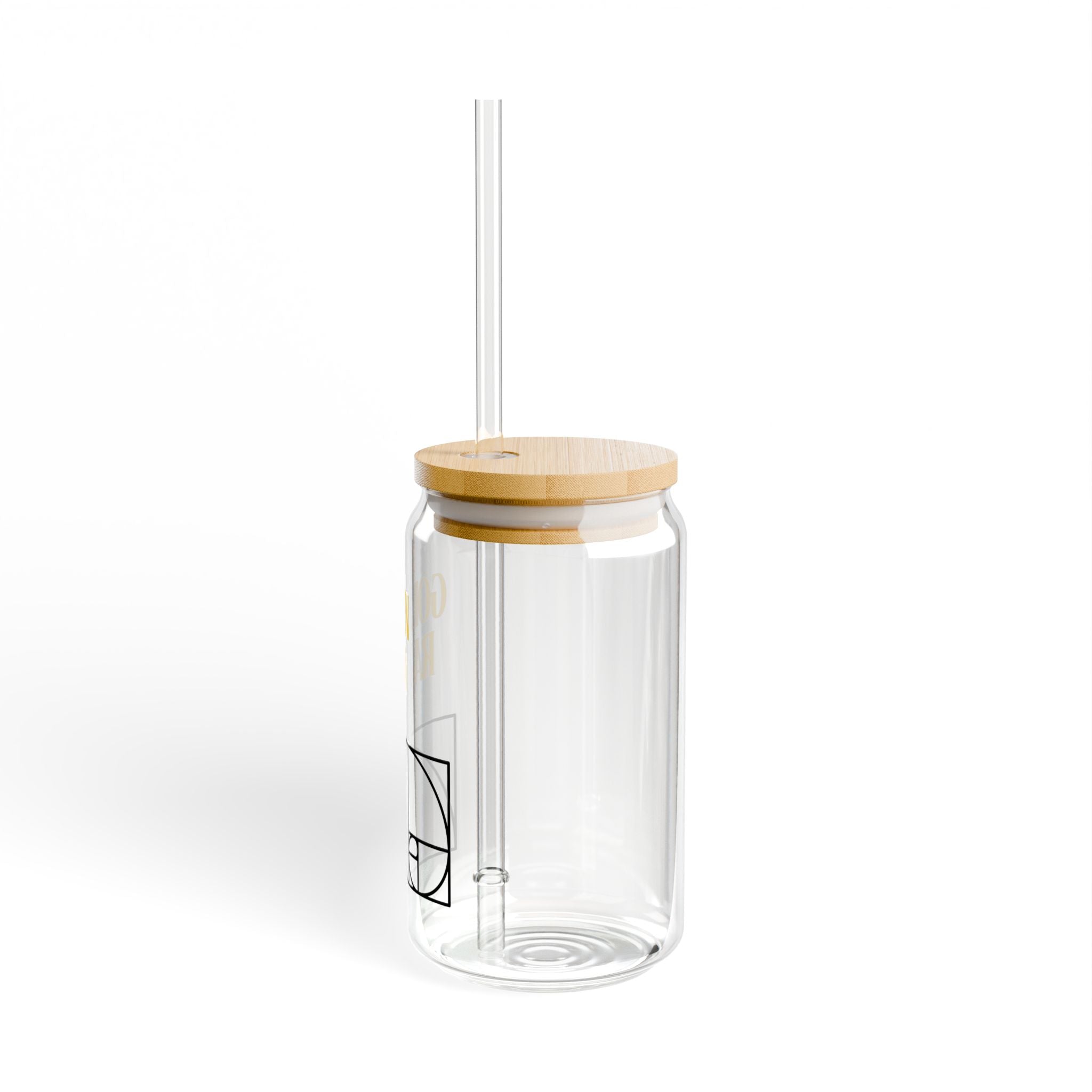 Golden Ratio Sipper Glass, 16oz | Drinkware for Math Lovers, Unique Gift for Students, Eco-Friendly Water Bottle, Home Decor, Kitchen Gifts