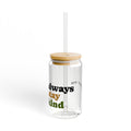 Always Stay Kind Sipper Glass, 16oz | Eco-Friendly Glass Drinkware | Perfect for Home, Office, Gifts, Self-Care, Inspirational