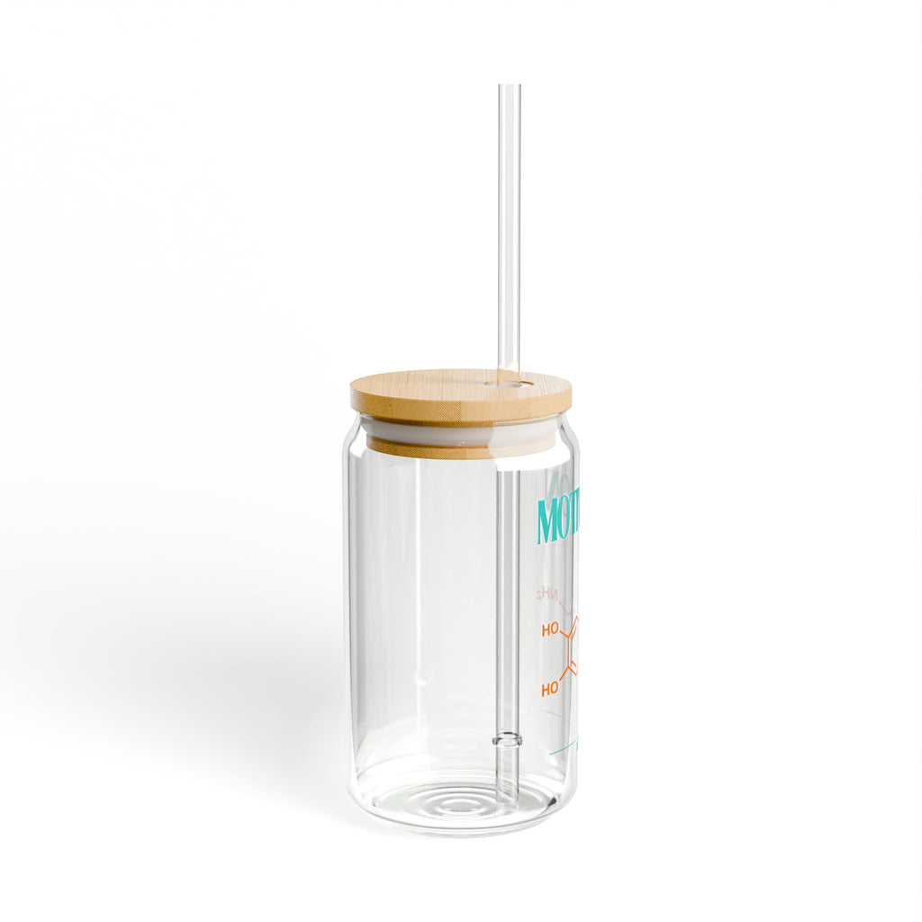 Motivation Sipper Glass - 16oz Reusable Drink Container with Bamboo Lid and Straw, Perfect for Gifts, Eco-Friendly Hydration, [...]