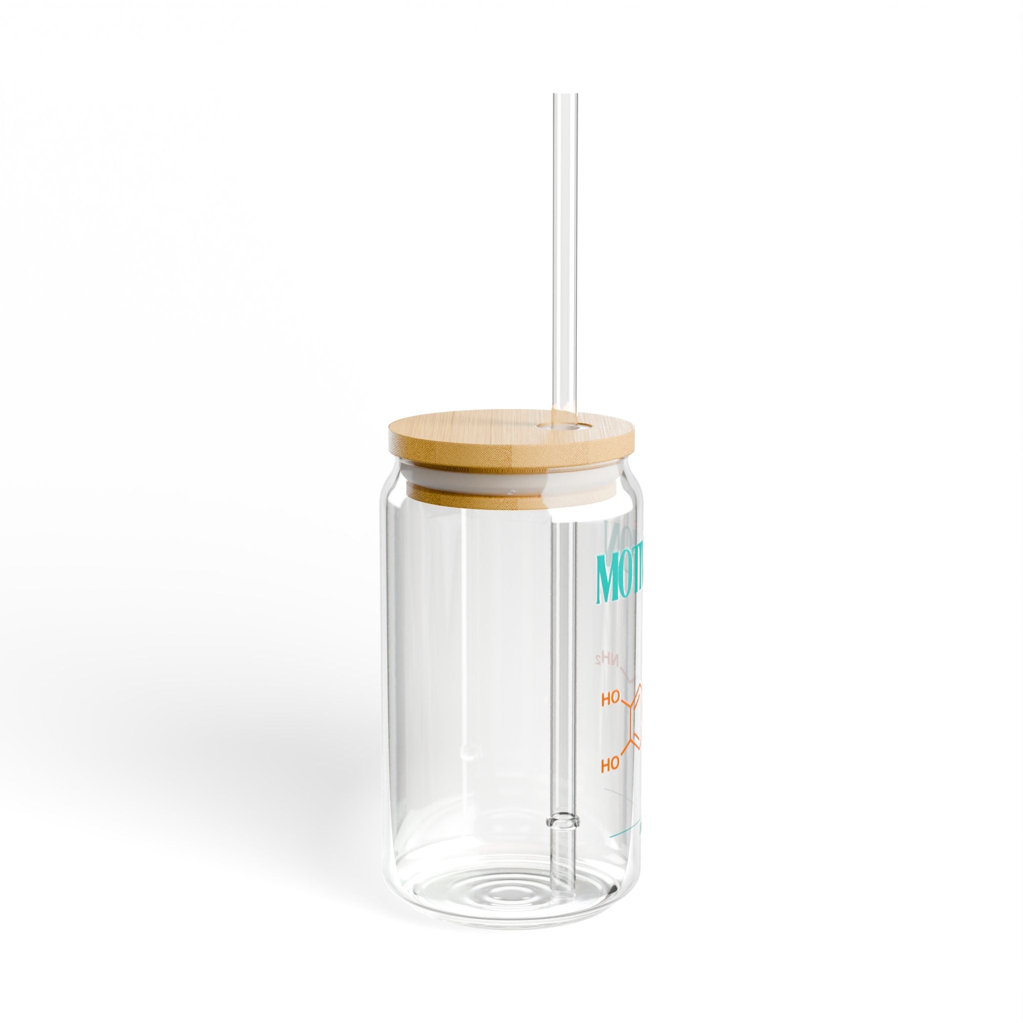 Motivation Sipper Glass - 16oz Reusable Drink Container with Bamboo Lid and Straw, Perfect for Gifts, Eco-Friendly Hydration, [...]