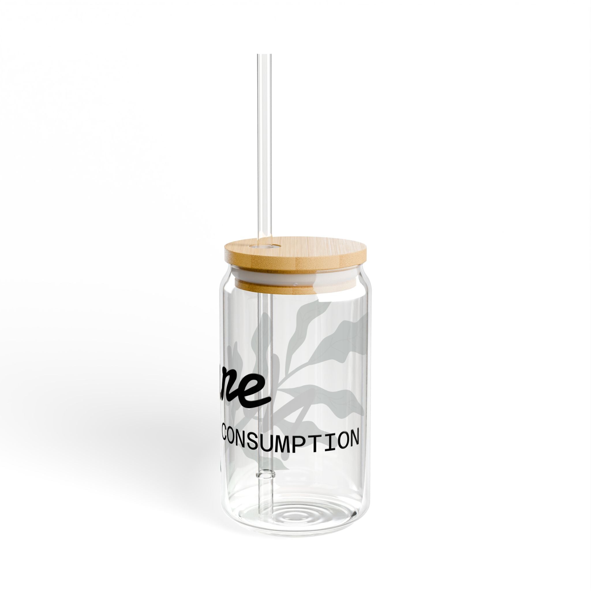 Nature-Themed Sipper Glass - 16oz Eco-Friendly Drinkware, Perfect for Parties, Eco-Conscious Gift, Sustainable Living, Indoor Plants [...]