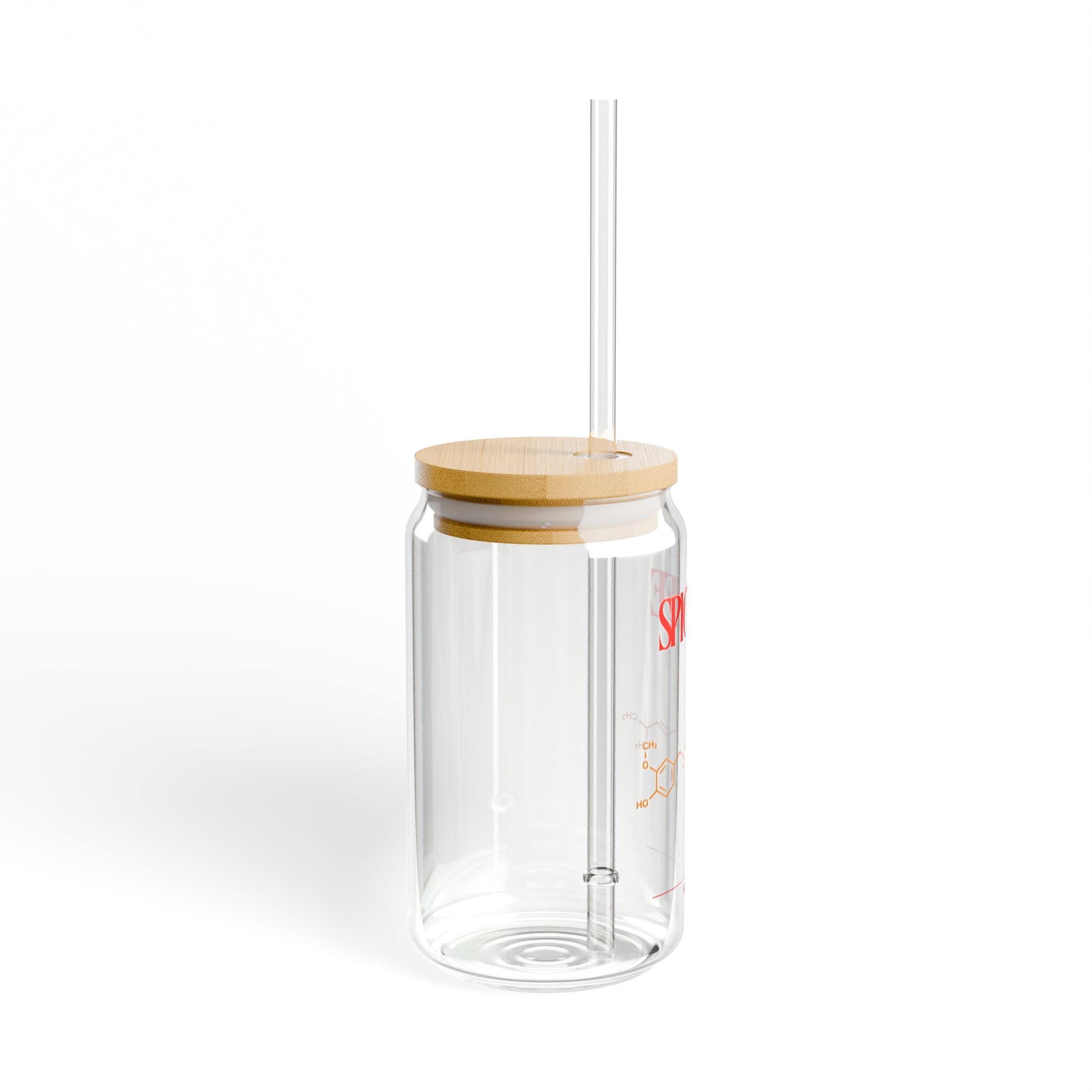 Spicy Life Sipper Glass - 16oz, Stylish Drinkware for Home, Office, or Gifts, Eco-Friendly Bamboo Lid, Ideal for Summer Parties, [...]